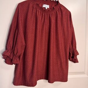Madewell Blouse – Wine Color – Size XL